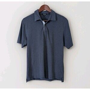 Public Rec Polo Shirt Mens S Black Heather Short Sleeve Casual Golf Athleisure